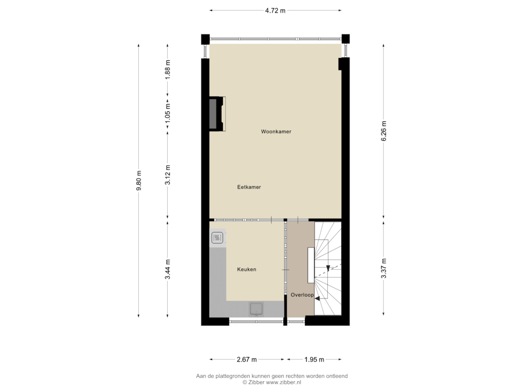 Bekijk plattegrond van Derde Verdieping van Boulevard De Ruyter 12