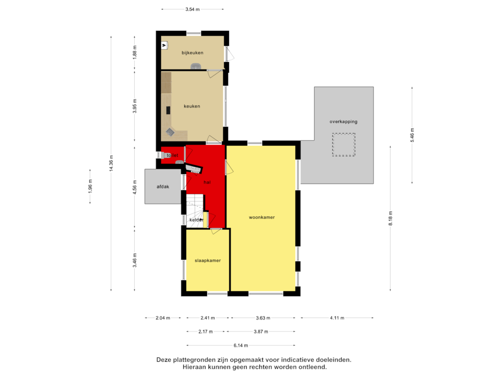 Bekijk plattegrond van Begane grond van Thijstraat 23