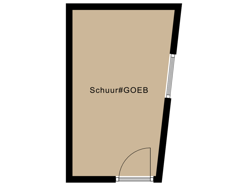 View floorplan of Schuur of Kwartaalstraat 57