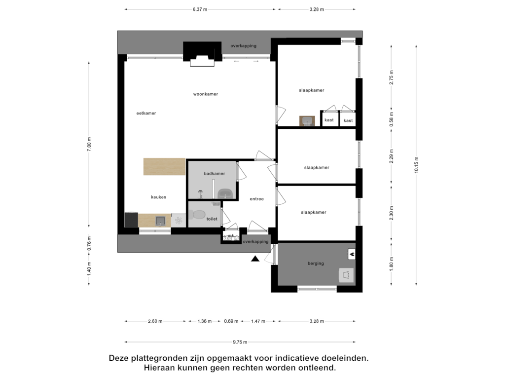 View floorplan of Begane Grond of Zuiderpark 13