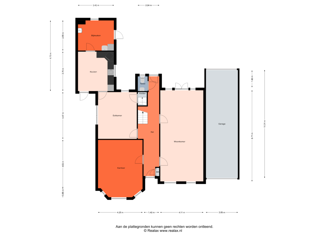 Bekijk plattegrond van Begane grond van Raadhuisstraat 11