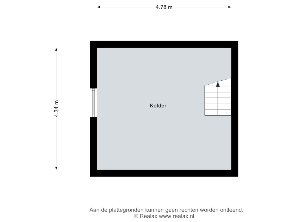 Bekijk plattegrond van Kelder van Raadhuisstraat 11