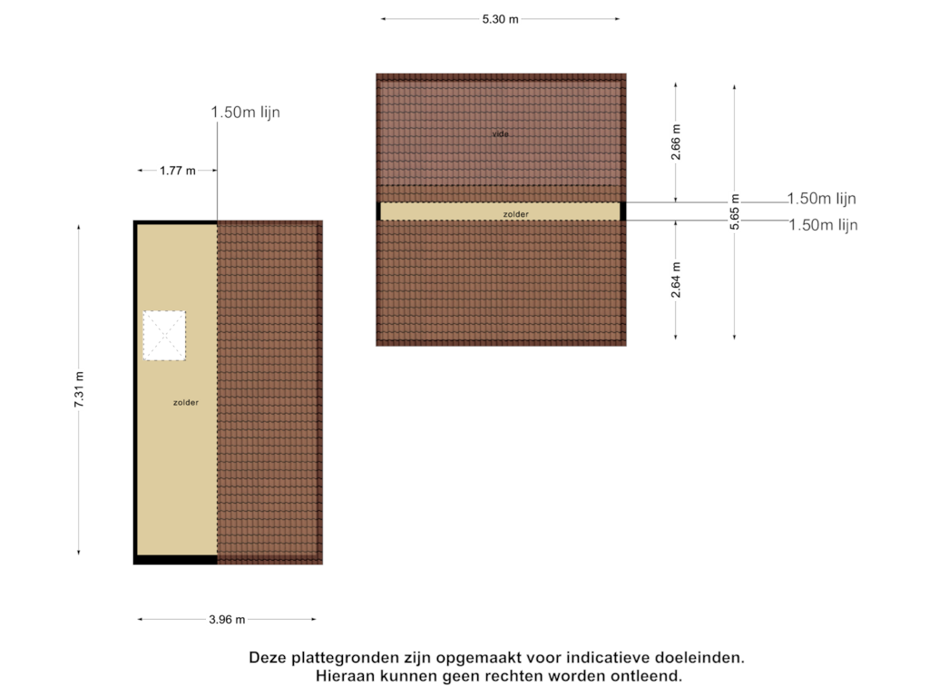 View floorplan of Zolder of Ds Veenweg 193