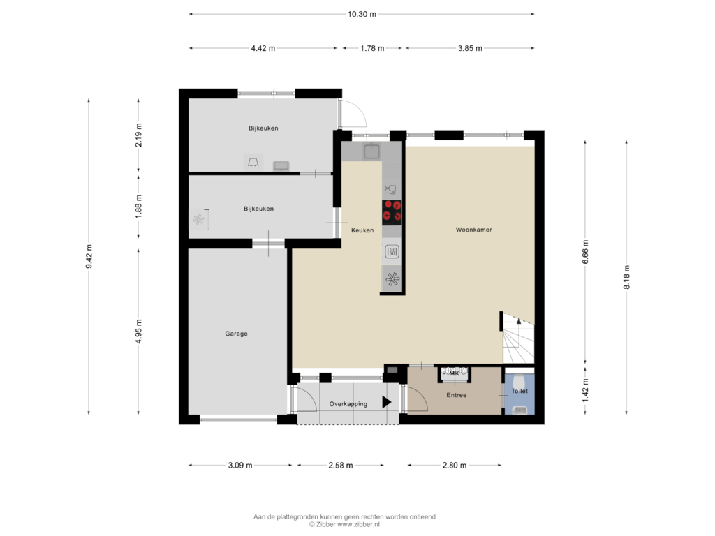 Bekijk plattegrond van Begane Grond van Morene 313