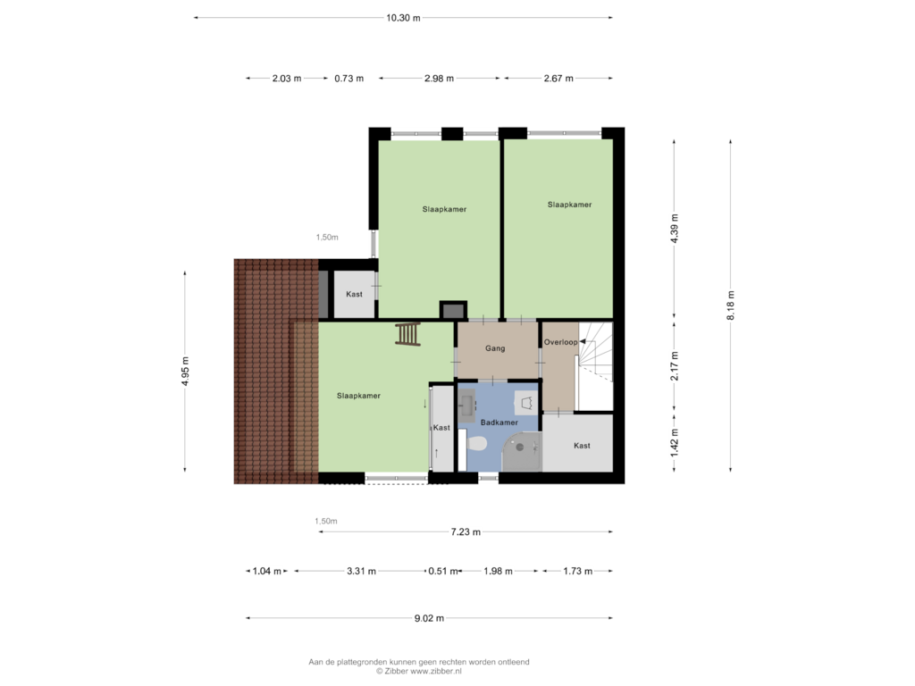 Bekijk plattegrond van Eerste Verdieping van Morene 313