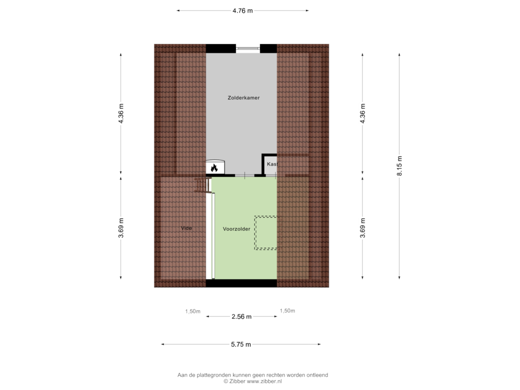 Bekijk plattegrond van Tweede Verdieping van Morene 313