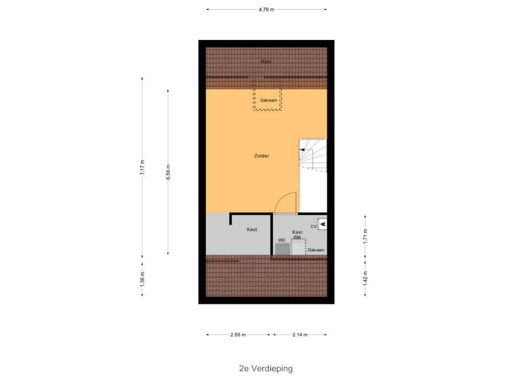 View floorplan of 2e Verdieping of Duinrel 26