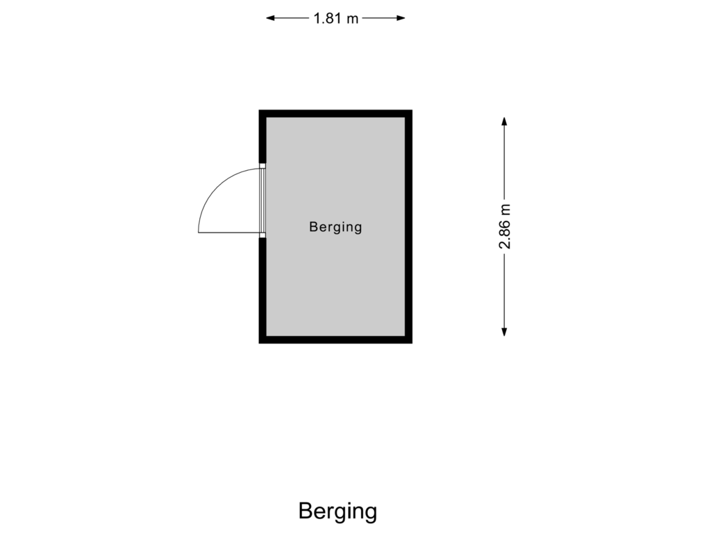 View floorplan of Berging of Duinrel 26