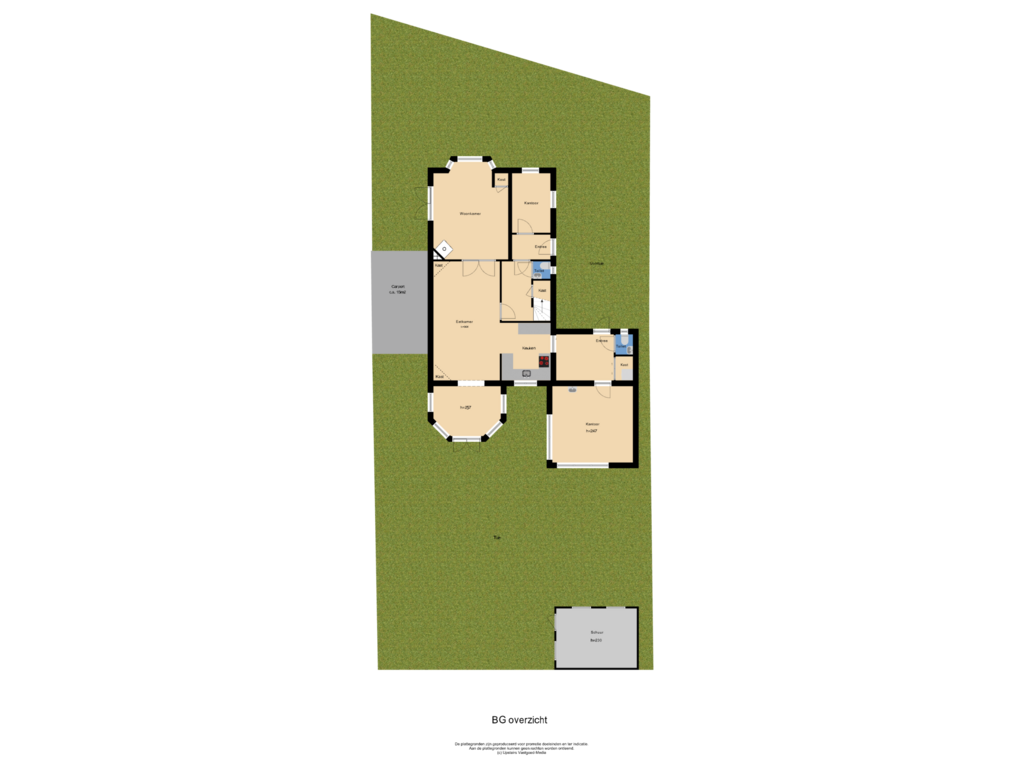 View floorplan of BG overzicht of Zandvoortweg 9