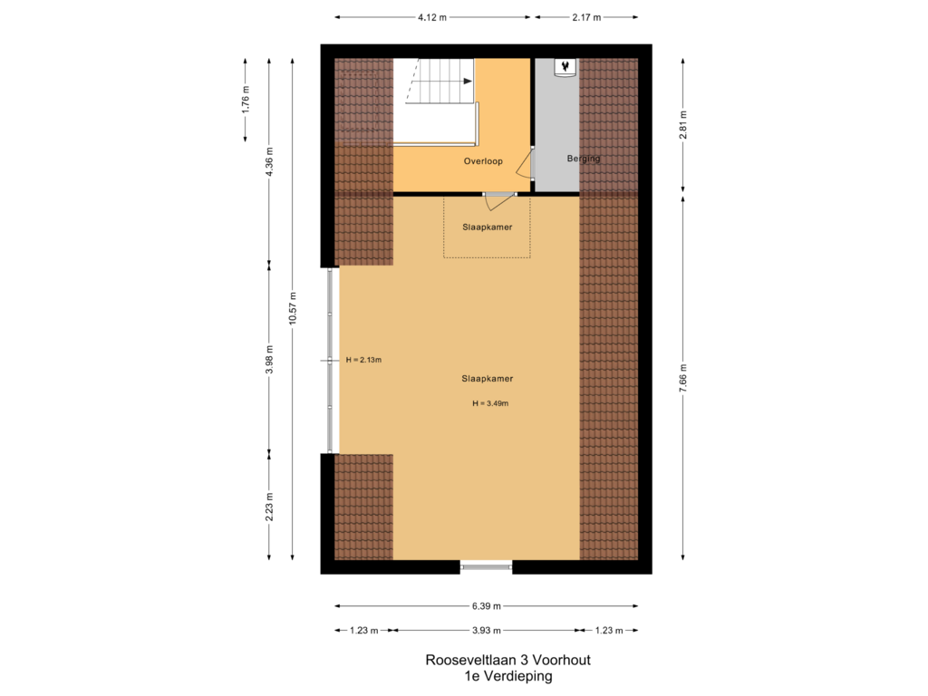 Bekijk plattegrond van 1e Verdieping van Rooseveltlaan 3