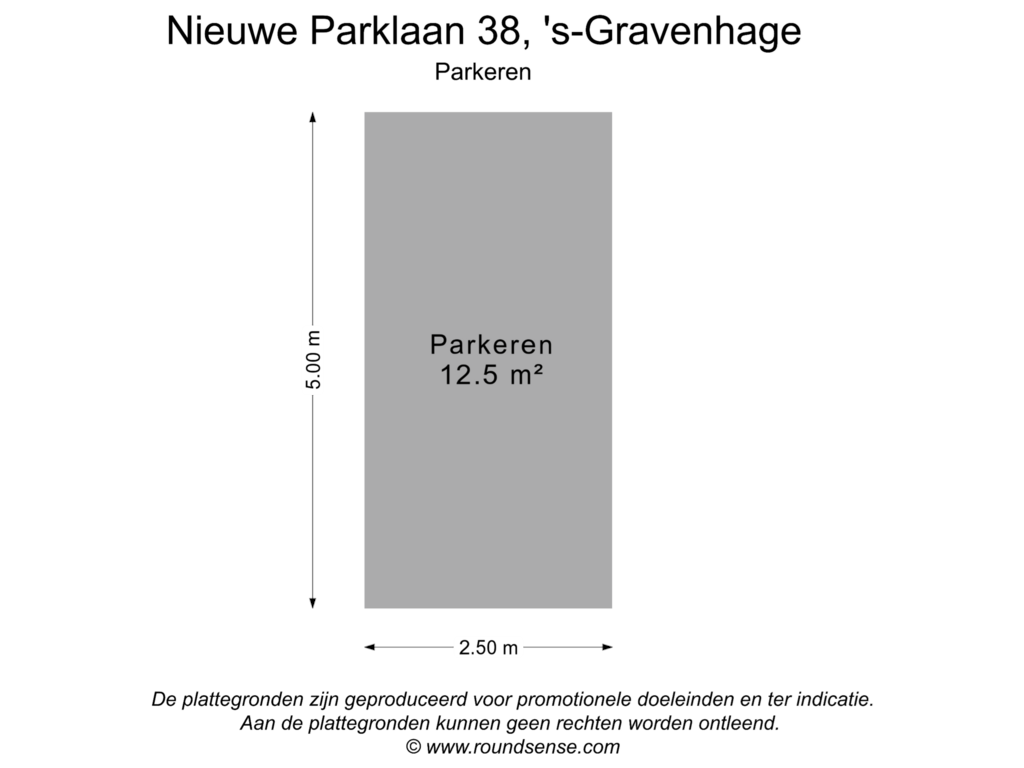 Bekijk plattegrond van Parkeren van Nieuwe Parklaan 38