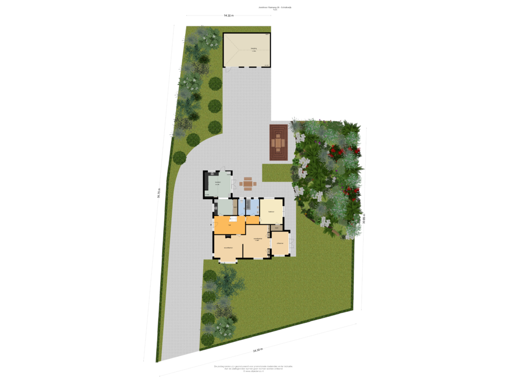 View floorplan of Tuin of Jonkheer Ramweg 26