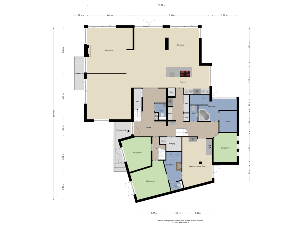 View floorplan of Begane Grond of Noordlaan 5