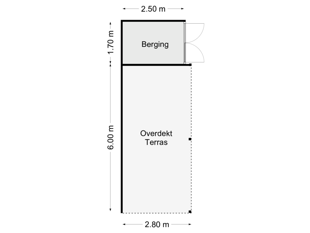 Bekijk plattegrond van Overdekt Terras van Wagenweg 2