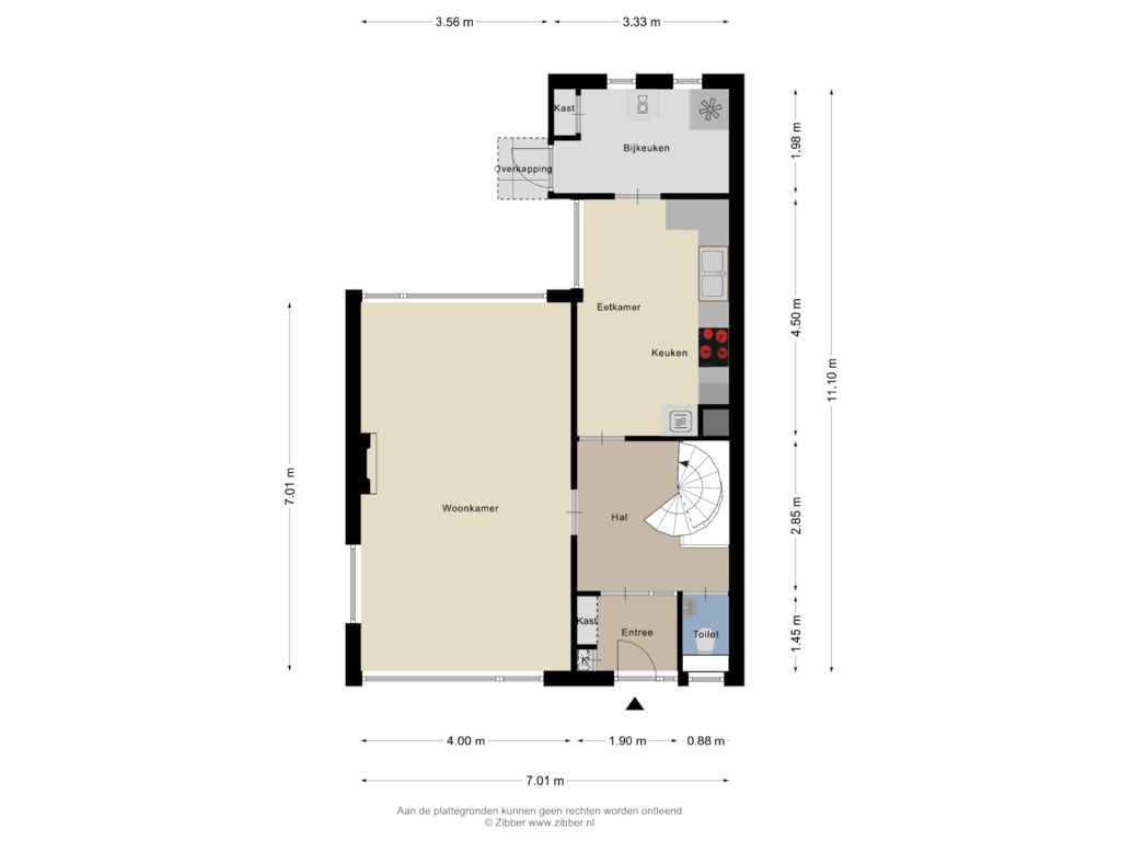 View floorplan of Begane Grond of Neptunusstraat 3