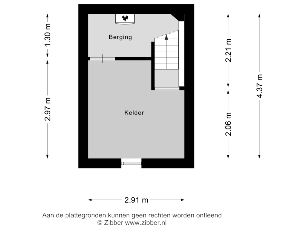 View floorplan of Kelder of Neptunusstraat 3