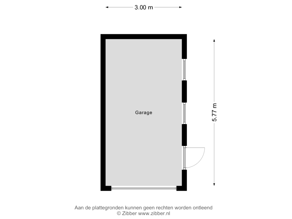 View floorplan of Garage of Neptunusstraat 3