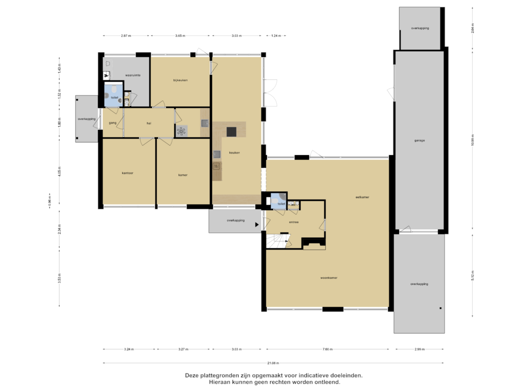 View floorplan of Begane Grond of Rietbergstraat 1