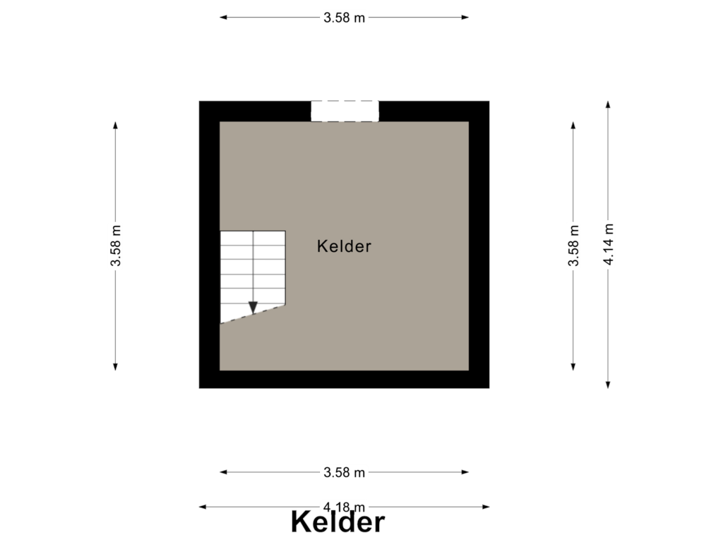 Bekijk plattegrond van Kelder van Liskesweg 7