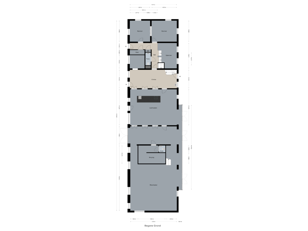 Bekijk plattegrond van Begane Grond van Liskesweg 7