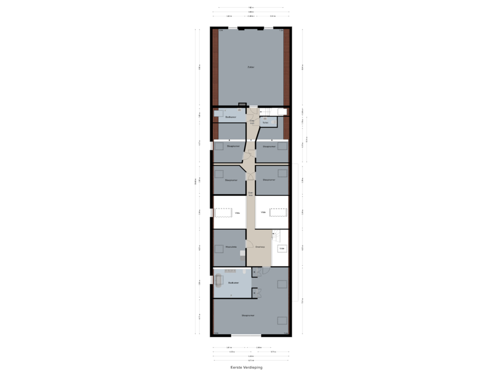 Bekijk plattegrond van Eerste Verdieping van Liskesweg 7