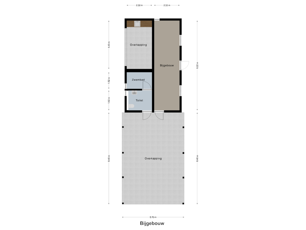 Bekijk plattegrond van Bijgebouw van Liskesweg 7