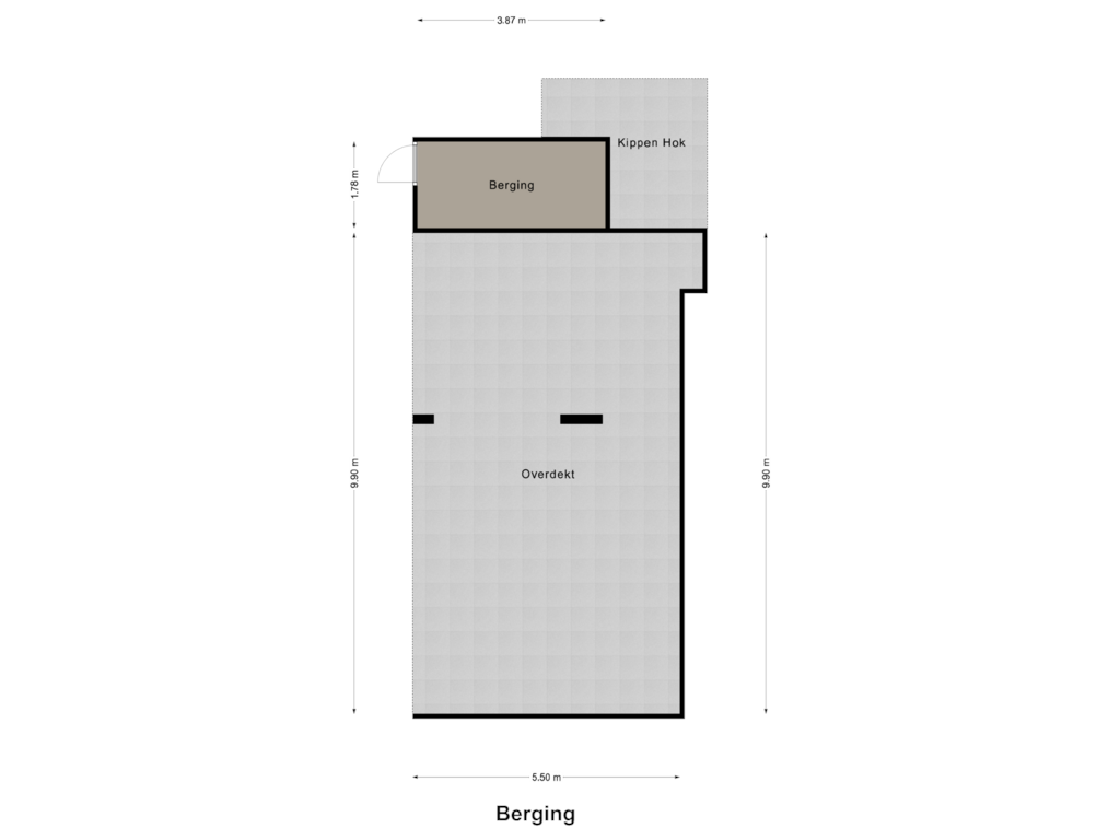 Bekijk plattegrond van Berging van Liskesweg 7