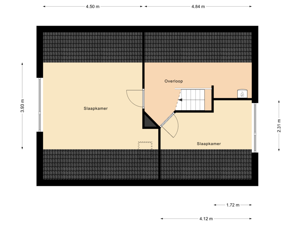 Bekijk plattegrond van 2e Verdieping van Teylingen 33