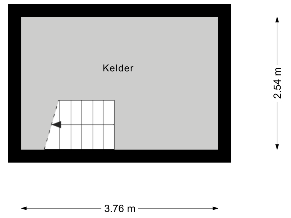 Bekijk plattegrond van Kelder van Teylingen 33