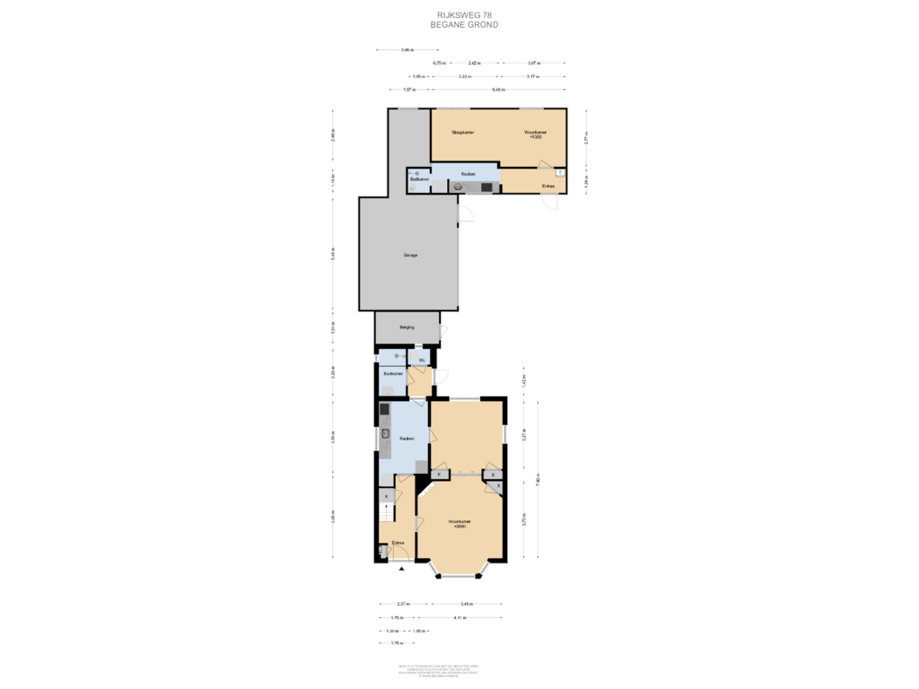 Bekijk plattegrond van Begane grond van Rijksweg 78