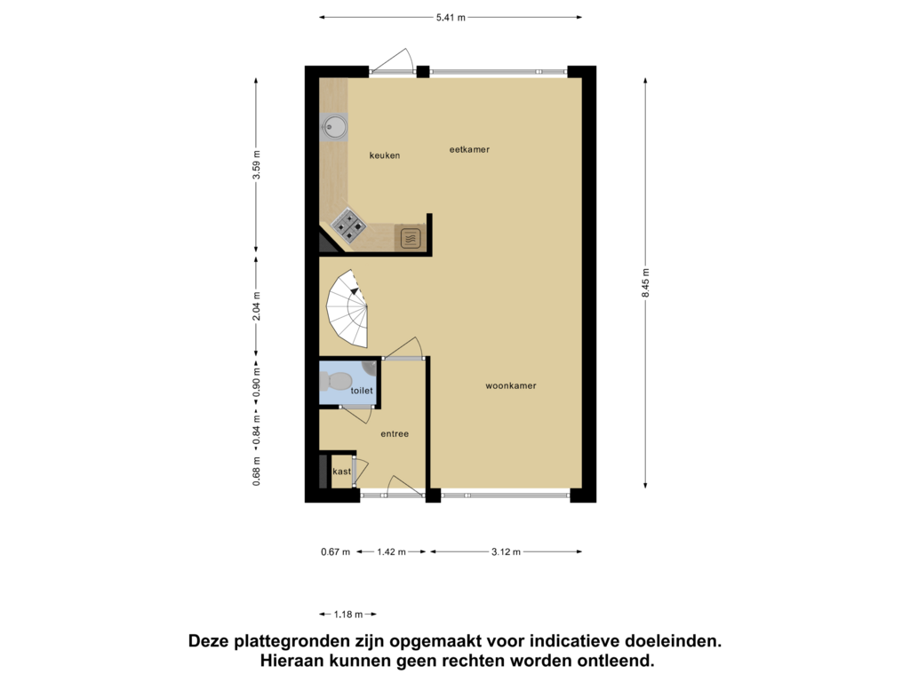 Bekijk plattegrond van Begane Grond van Oerlesestraat 143