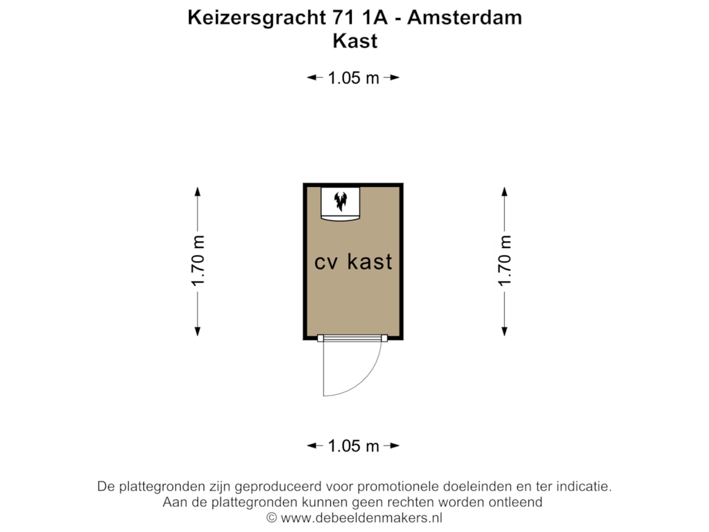 Bekijk plattegrond van KAST van Keizersgracht 71-1A