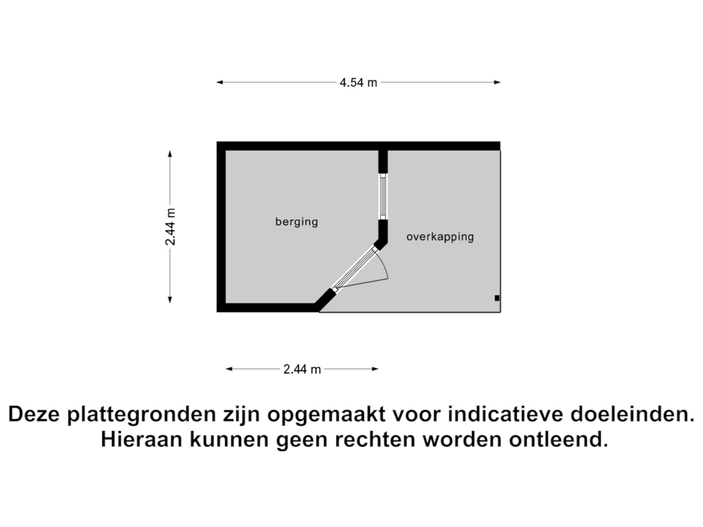 Bekijk plattegrond van Berging van Wilhelminalaan 3-A