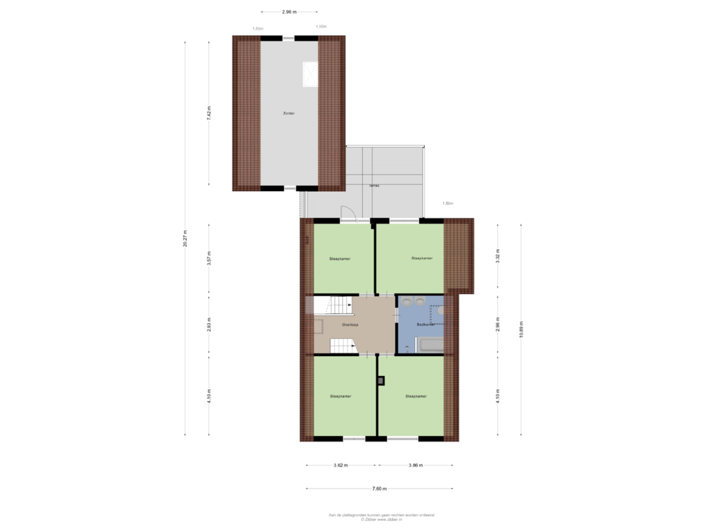 View floorplan of Eerste Verdieping of Albertlaan 18