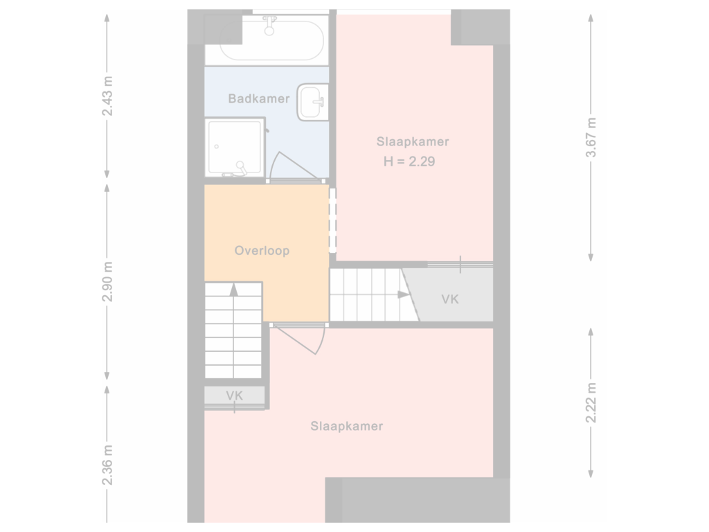 Bekijk plattegrond van Floor 1 van Julianastraat 41