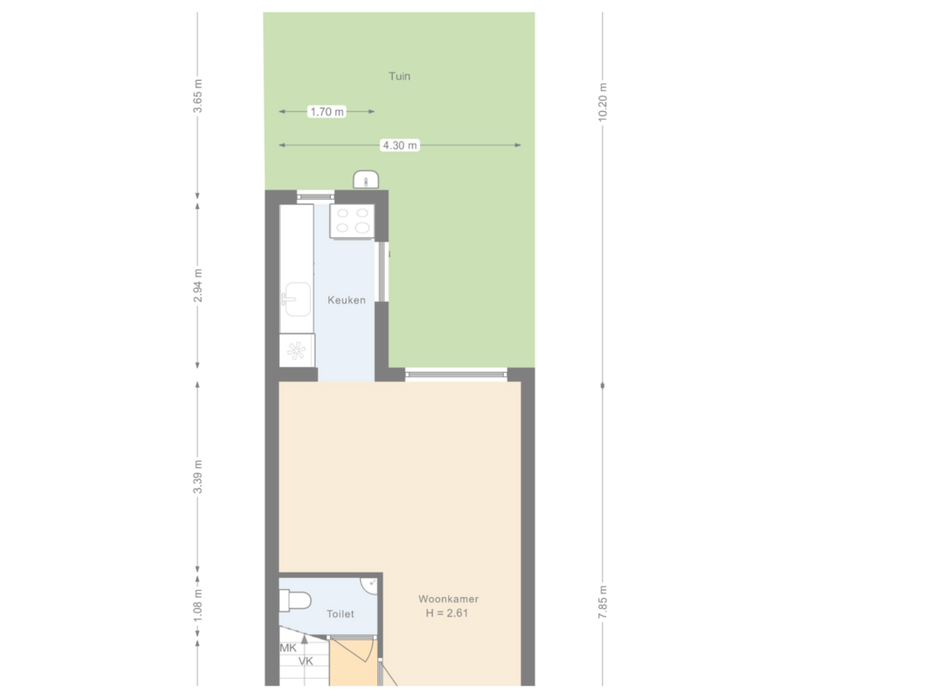 Bekijk plattegrond van Tuin van Julianastraat 41