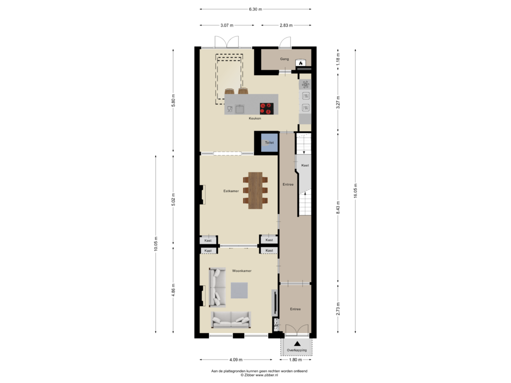 Bekijk plattegrond van Begane Grond van Halsterseweg 314