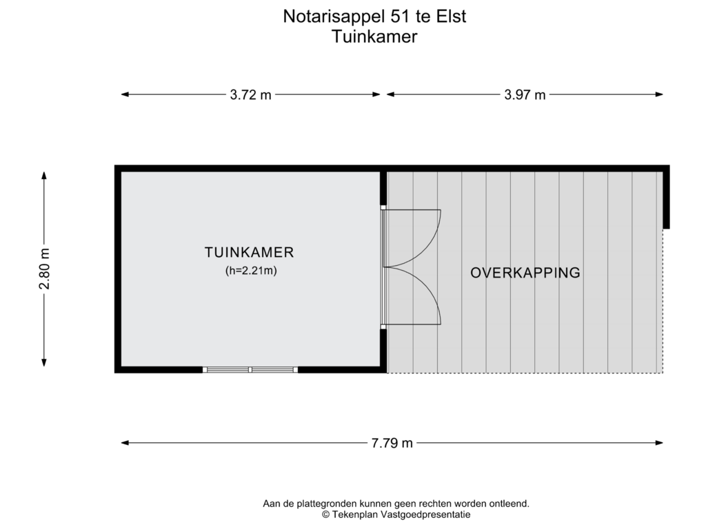 Bekijk plattegrond van Tuinkamer van Notarisappel 51