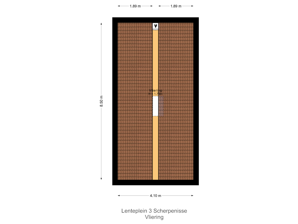 Bekijk plattegrond van Vliering van Lenteplein 3