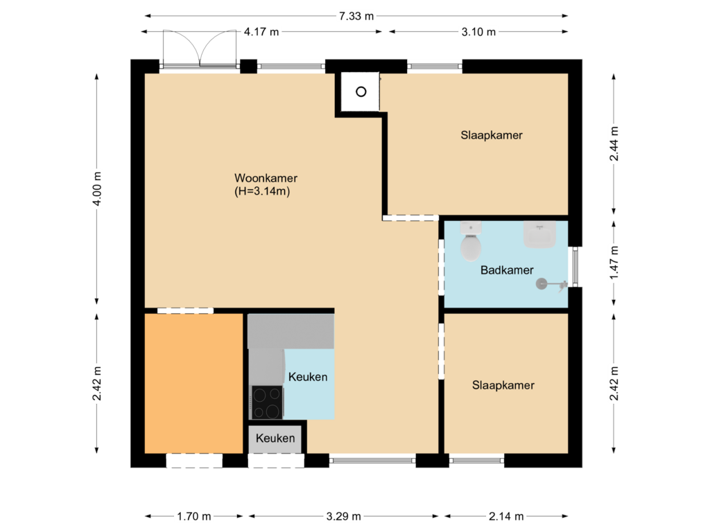 Bekijk plattegrond van First floor van Proefpolder 417