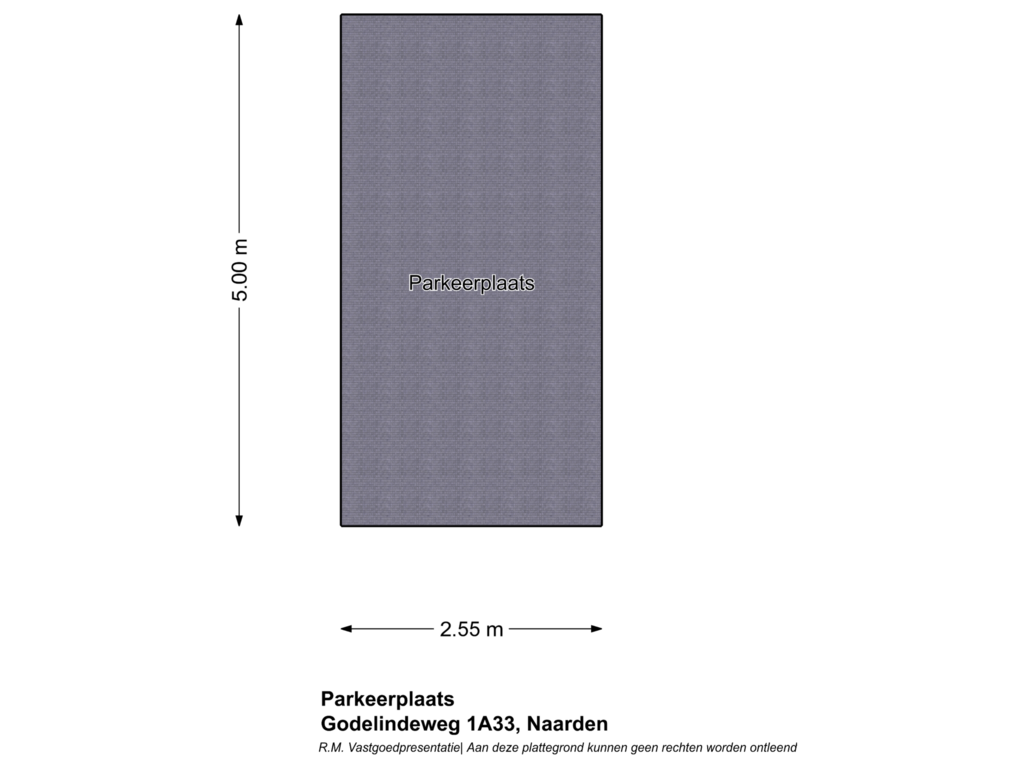 Bekijk plattegrond van Parkeerplaats van Godelindeweg 1-A33