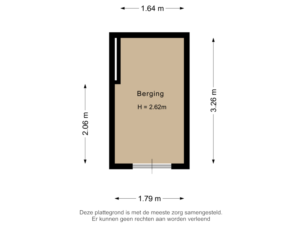 Bekijk plattegrond van Berging van Rotterdamseweg 79-E