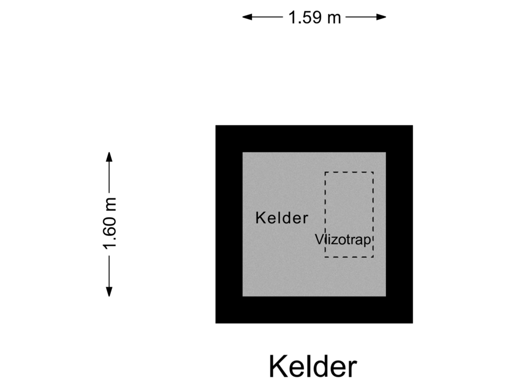 Bekijk plattegrond van Kelder van Dorpsstraat 966