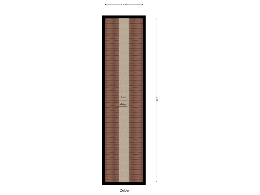 Bekijk plattegrond van Zolder van Dorpsstraat 966