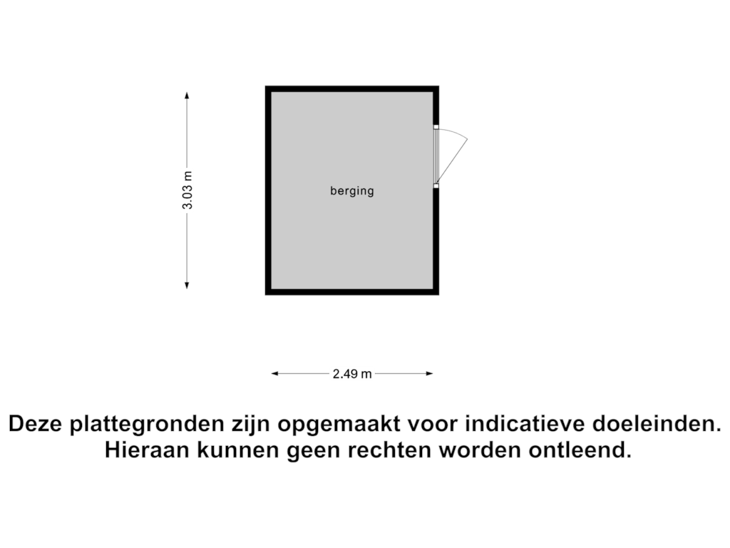 View floorplan of Berging of De Gorzen 6