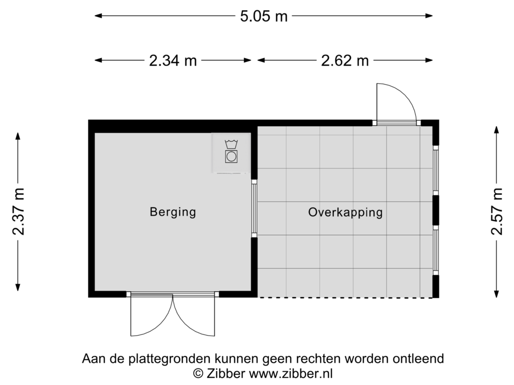 Bekijk plattegrond van Berging van Steenbakkersweg 7-372