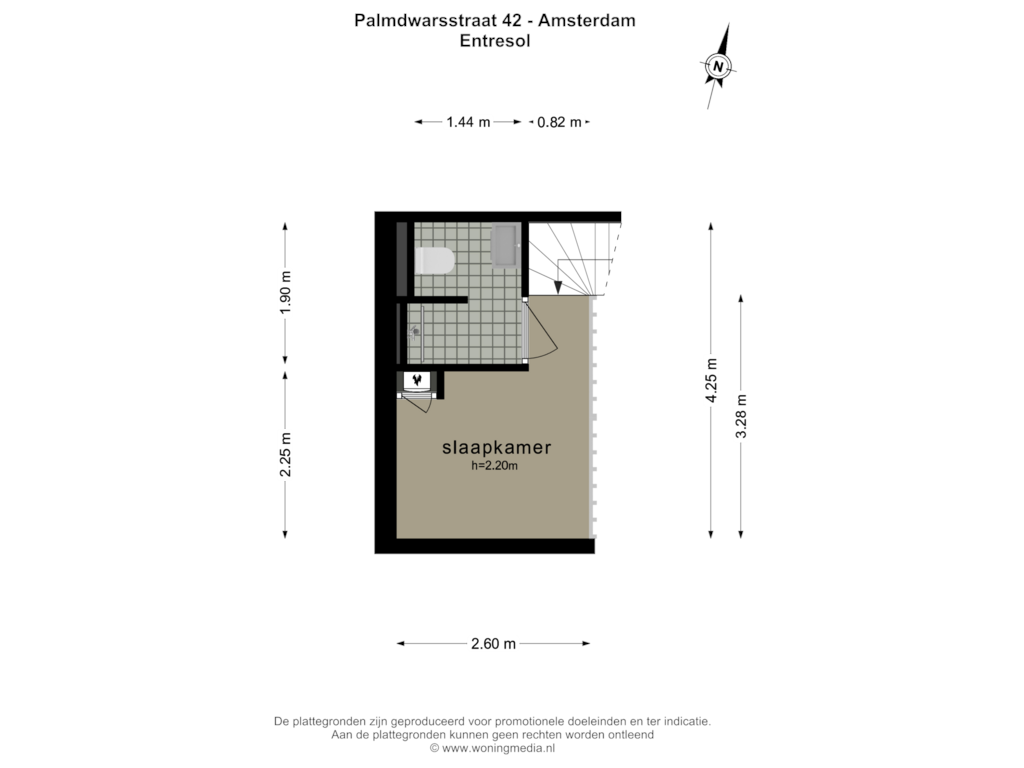 Bekijk plattegrond van ENTRESOL van Palmdwarsstraat 42