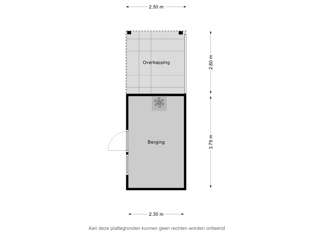 Bekijk plattegrond van Berging van Peerboltestraat 1-A