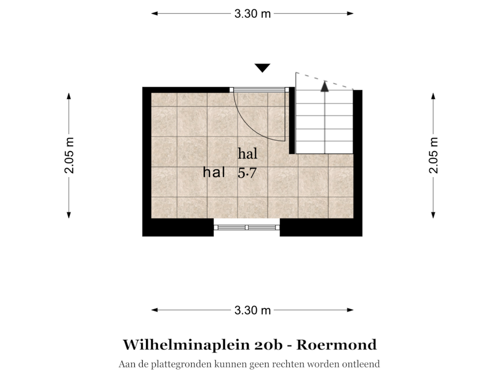 Bekijk plattegrond van EERSTE VERDIEPING van Wilhelminaplein 20-B