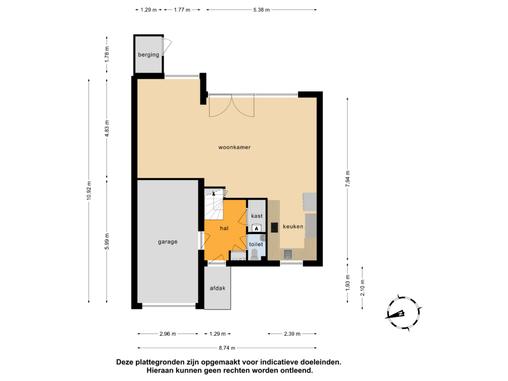 Bekijk plattegrond van Begane grond van Frans ter Gastlaan 3